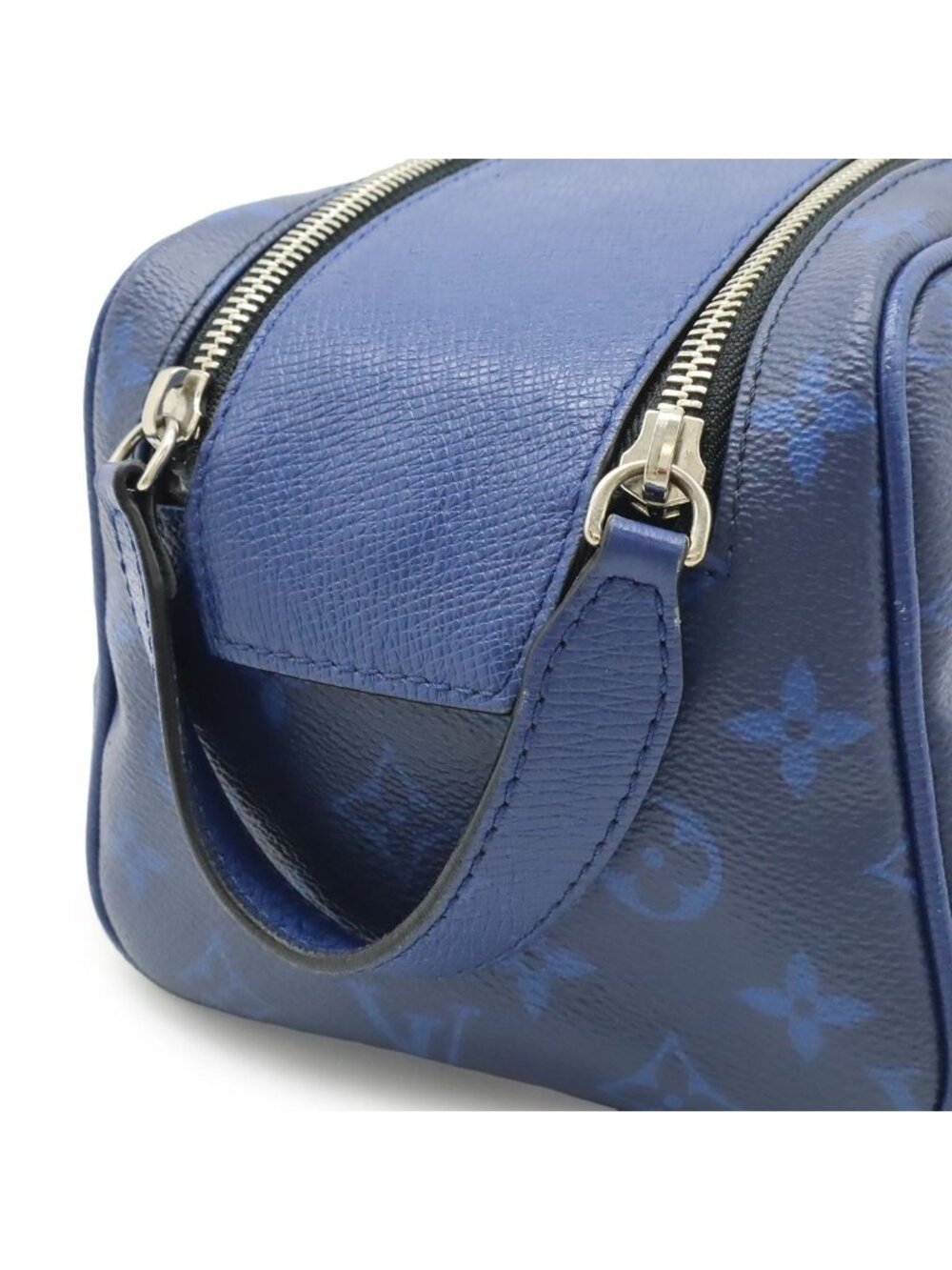 Louis Vuitton Taigarama Dopp Kit Clutch Handbag Cobalt Blue - Picture 4 of 8